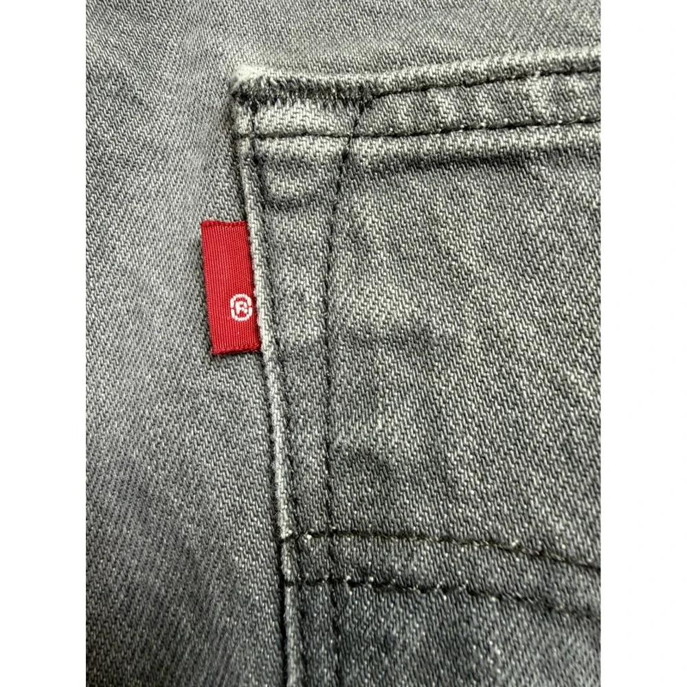 Levis 501 Original Fit Mens Jeans 30x34  Gray Button Fly denim Jeans (CC42)